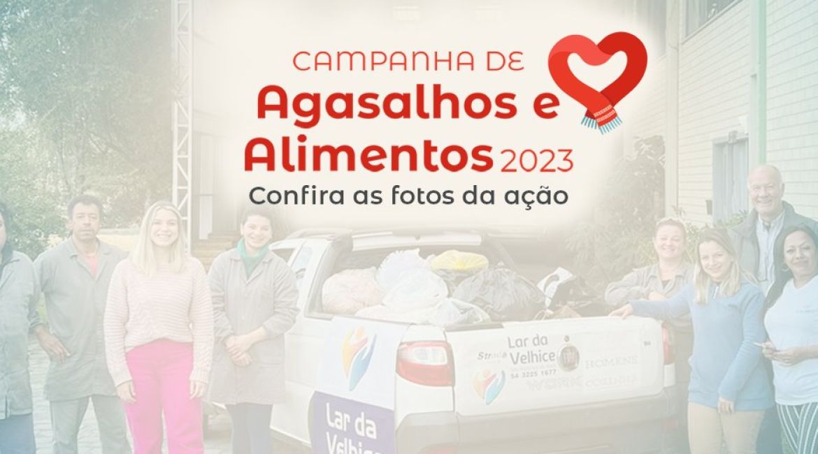 Campanha do Agasalho 2023. Agradecemos aos participantes.