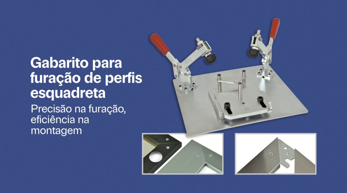 Gabarito para furação de perfis: mais precisão e produtividade na montagem